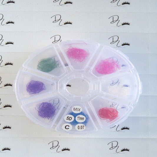 Mix Color Lash 5D Curl C 0.07 11-14mm