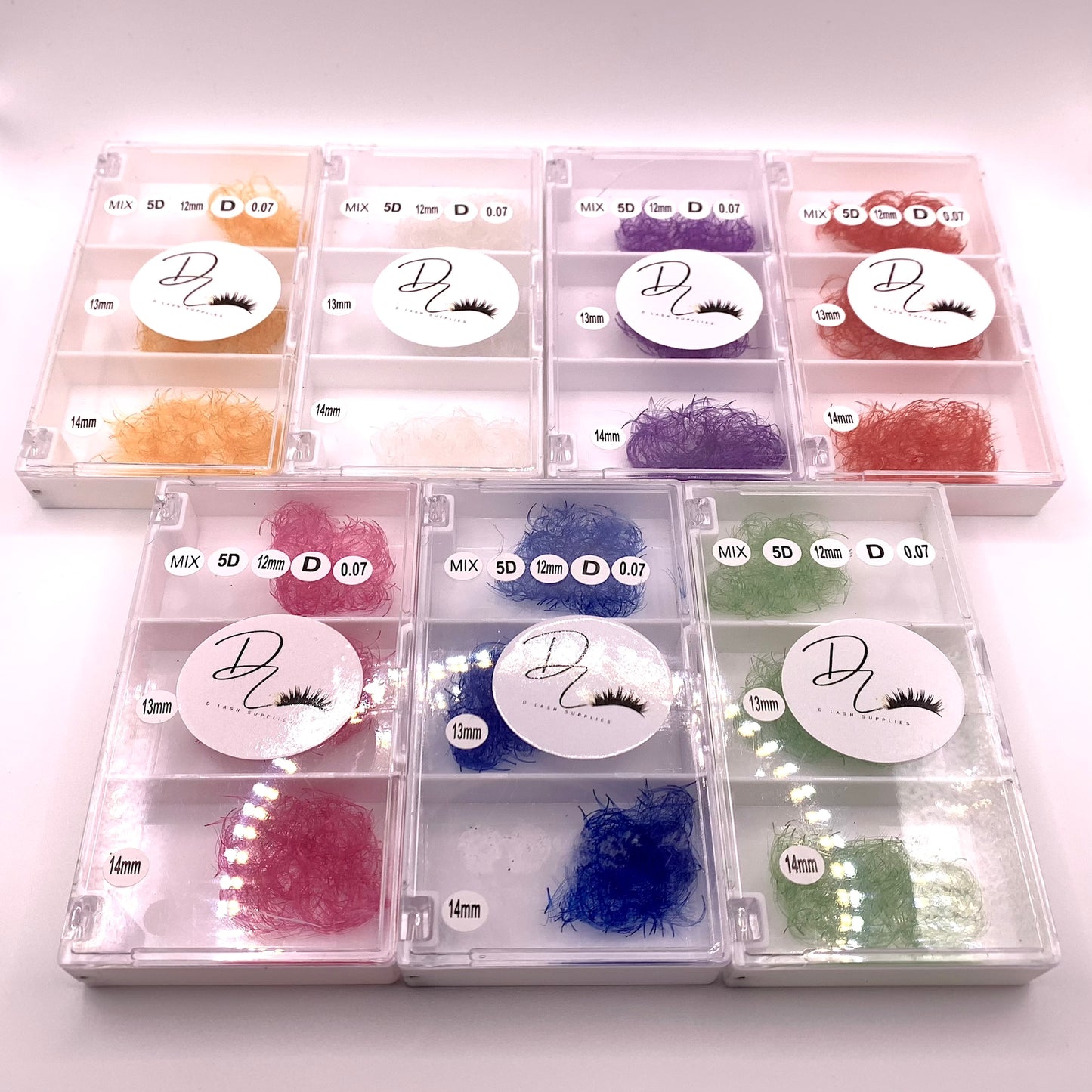 Color Lash 5D Curl D 007 Mix 12mm-14mm
