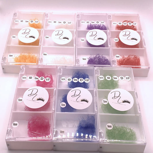 Color Lash 5D Curl D 007 Mix 12mm-14mm